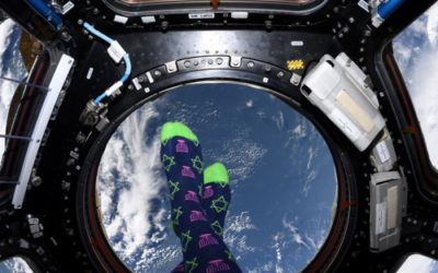 Hanukkah Socks in Space