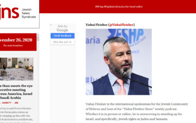 Yishai Named Among JNS Top 40 Global Advocates for Israel Online